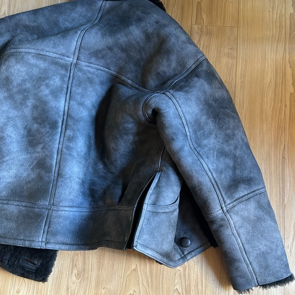 SANDRO Shearling Jacket - Picture 8 of 9